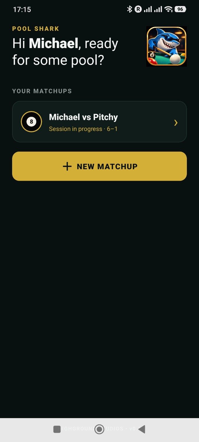 Pool Shark matchup dashboard